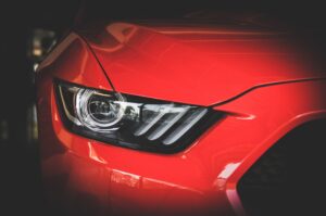 red car with front light car wallpapers